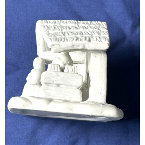 White Ceramic Nativity Scene Figurine Home Decor Christmas Religious Collectable - Picture 4 of 10